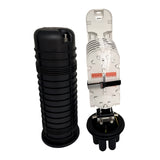 1 in 4 out vertical fiber optic splice ecnclosure for 144 splices